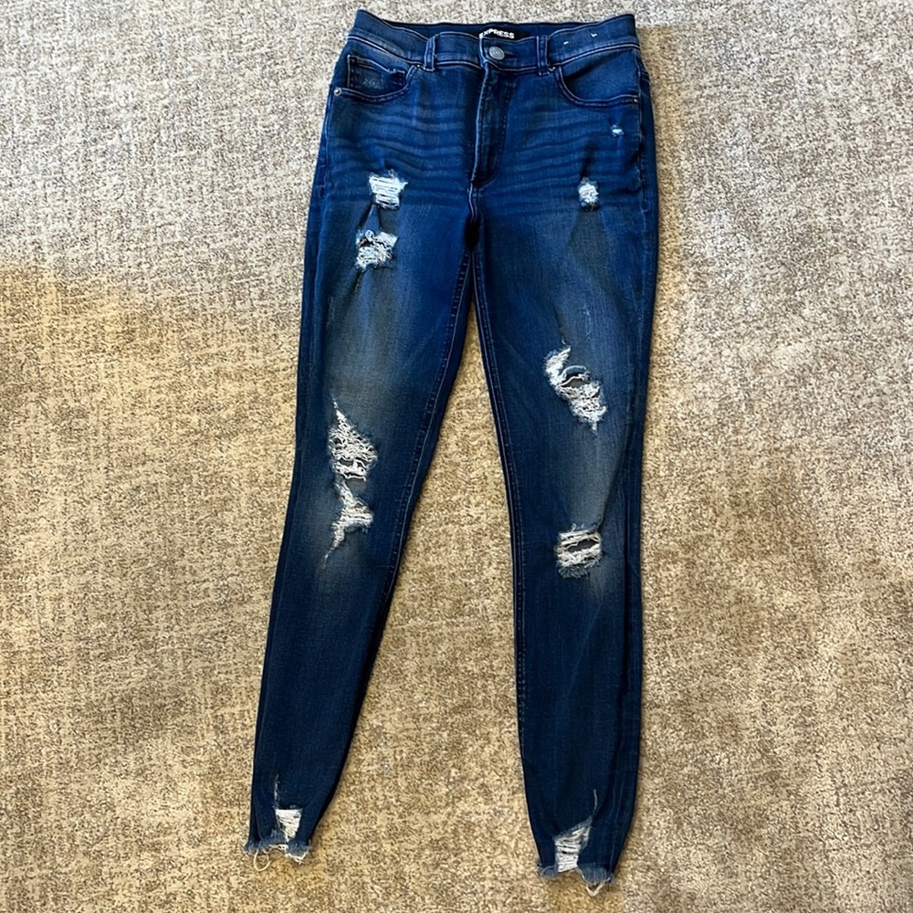 Express Distressed Stretch+ Ankle High Rise Size 4 regular